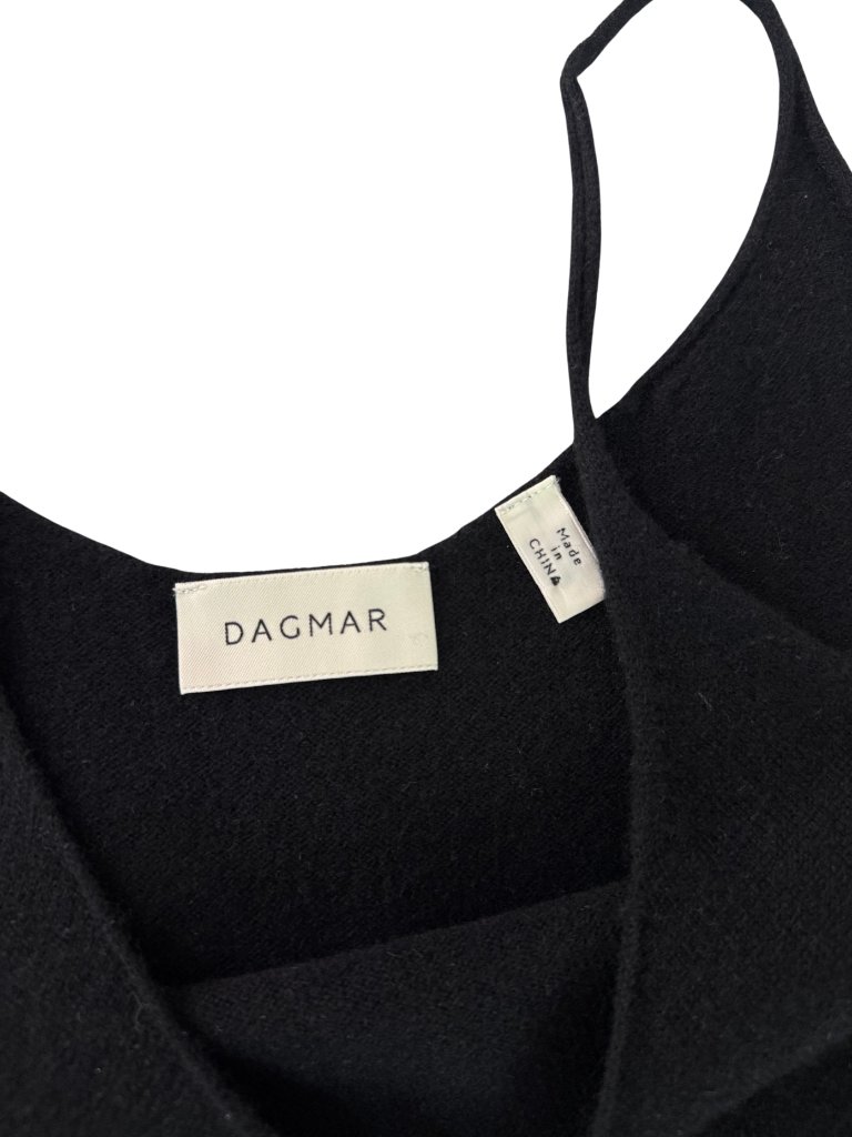Dagmar Knitted Strap Top Cashmere Blend Black Cami Euc $490 S — image 3 of 5